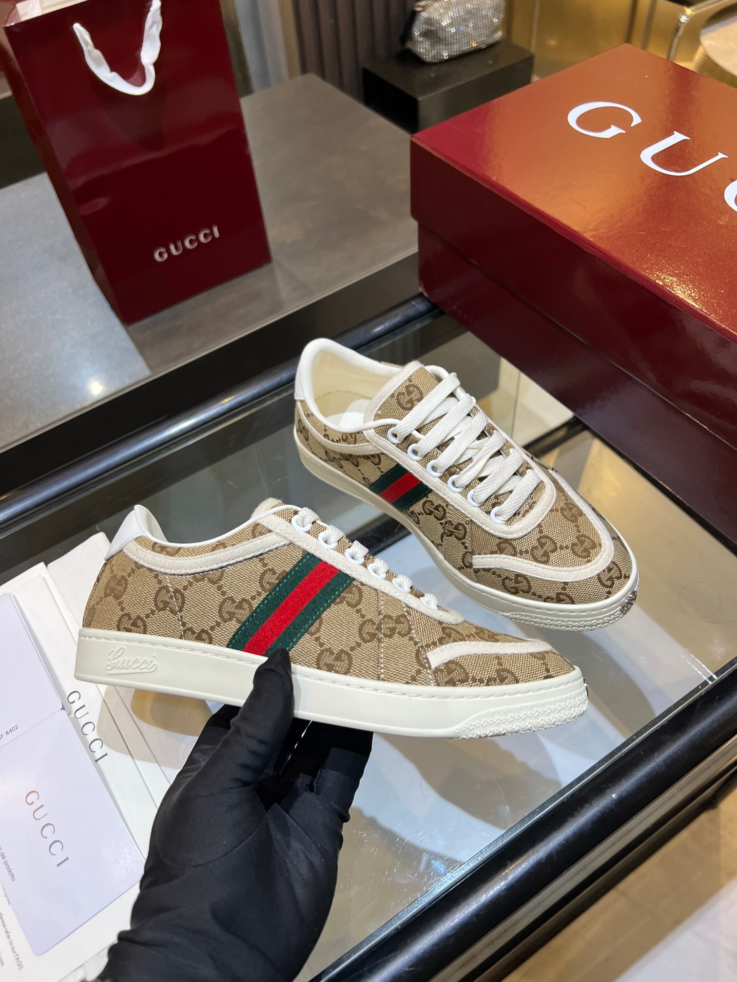Cheap Gucci Sneakers For Men in 211386, $90 USD- [IB211386] - Replica Gucci Sneakers For Men