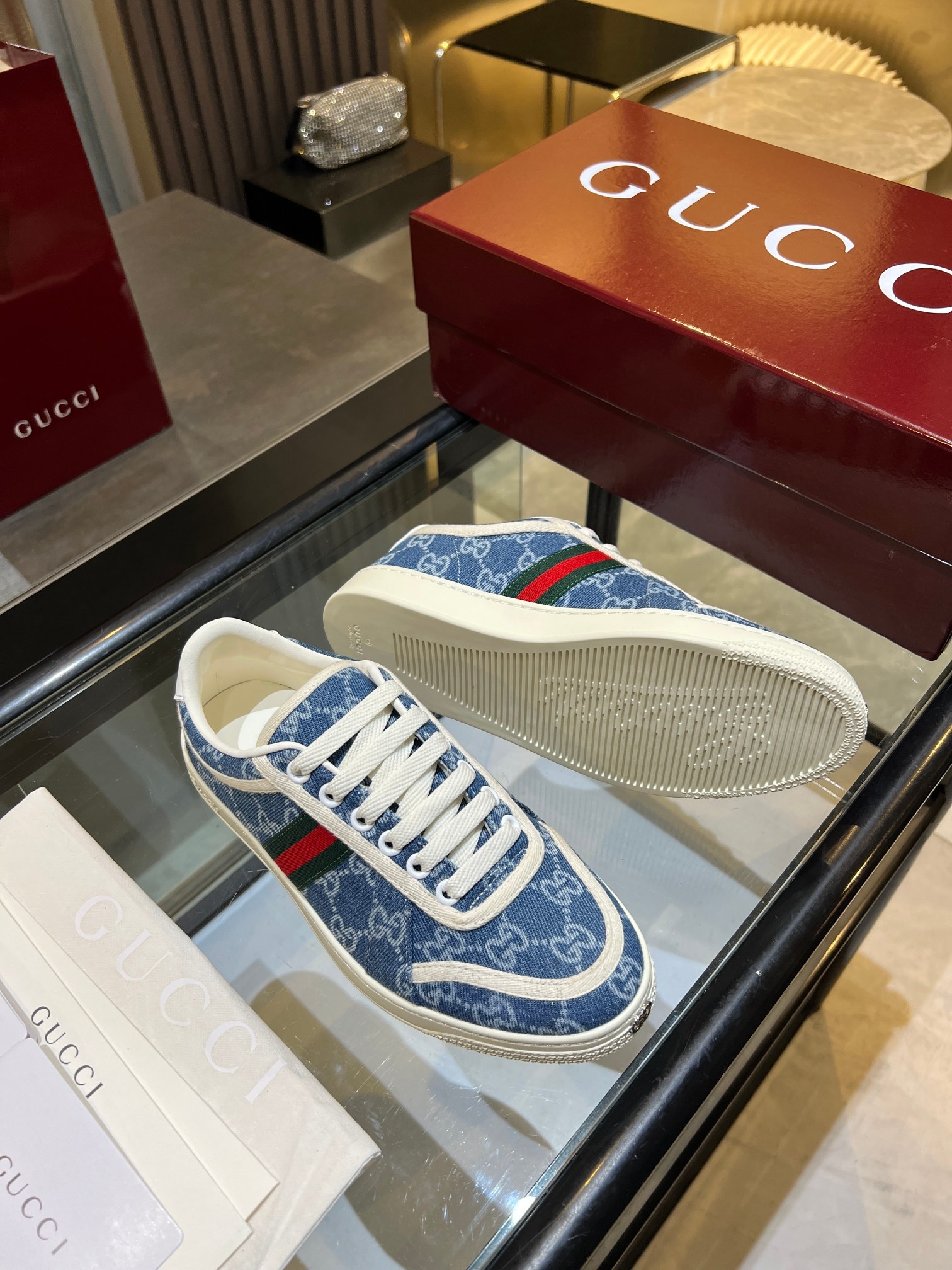 Cheap Gucci Sneakers For Men in 211389, $90 USD- [IB211389] - Replica Gucci Sneakers For Men