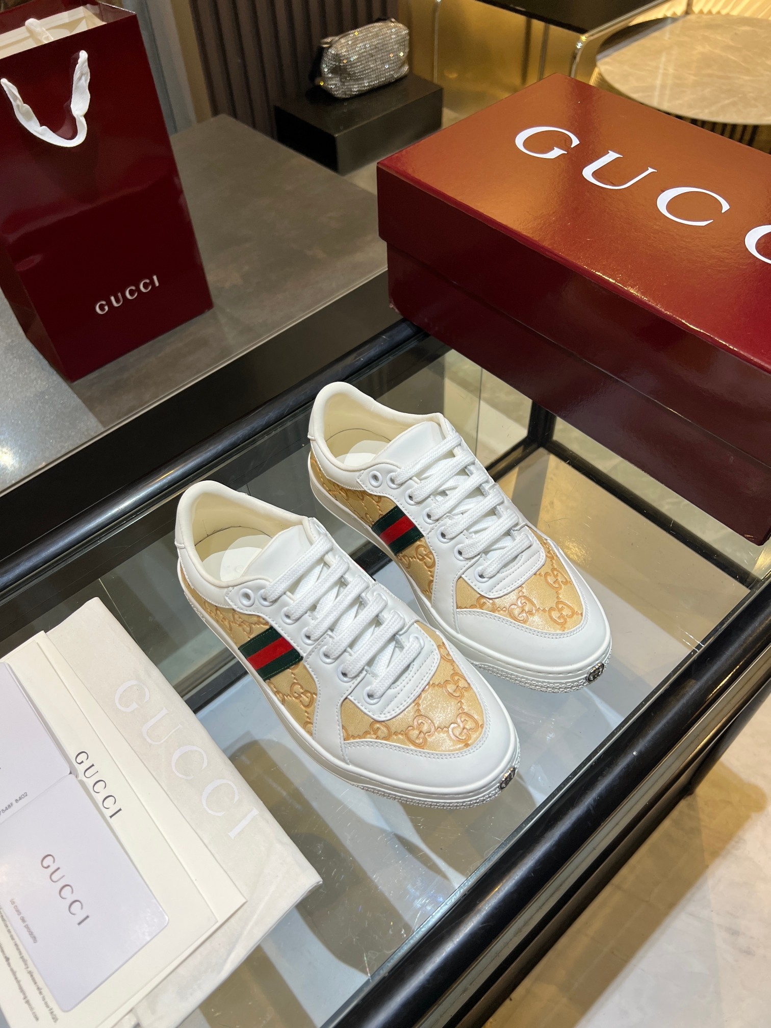 Cheap Gucci Sneakers For Men in 211394, $90 USD- [IB211394] - Replica Gucci Sneakers For Men