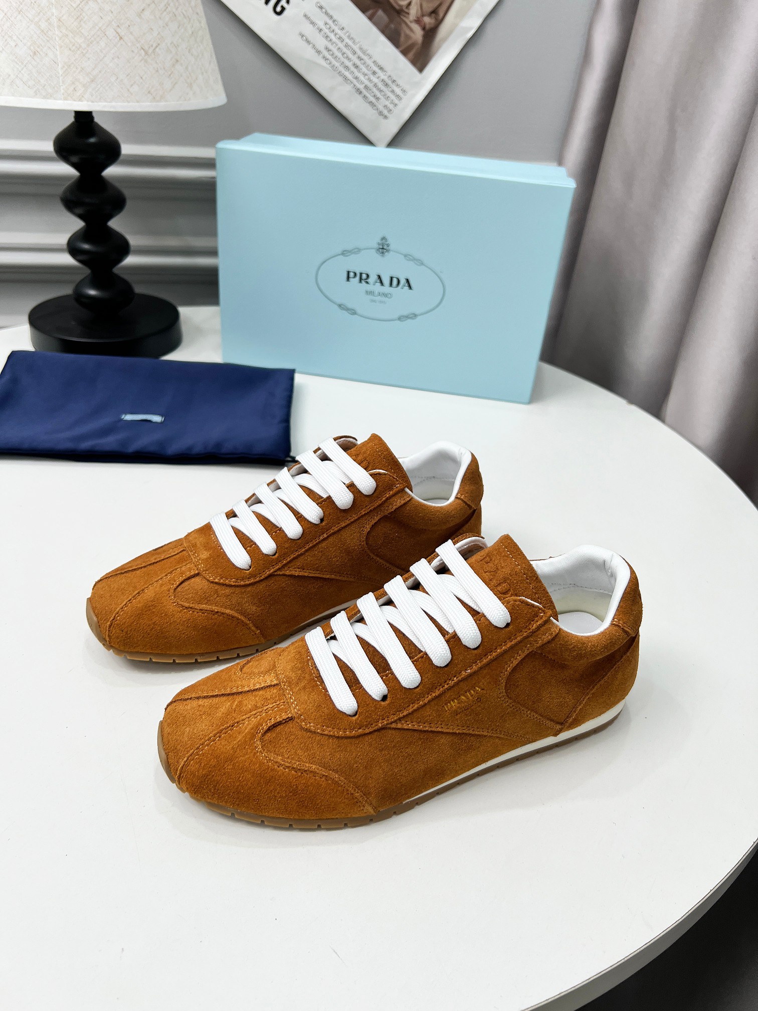 Cheap New Arrivals Prada Sneakers For Women in 211442, $75 USD- [IB211442] - Replica Prada Shoes For Women