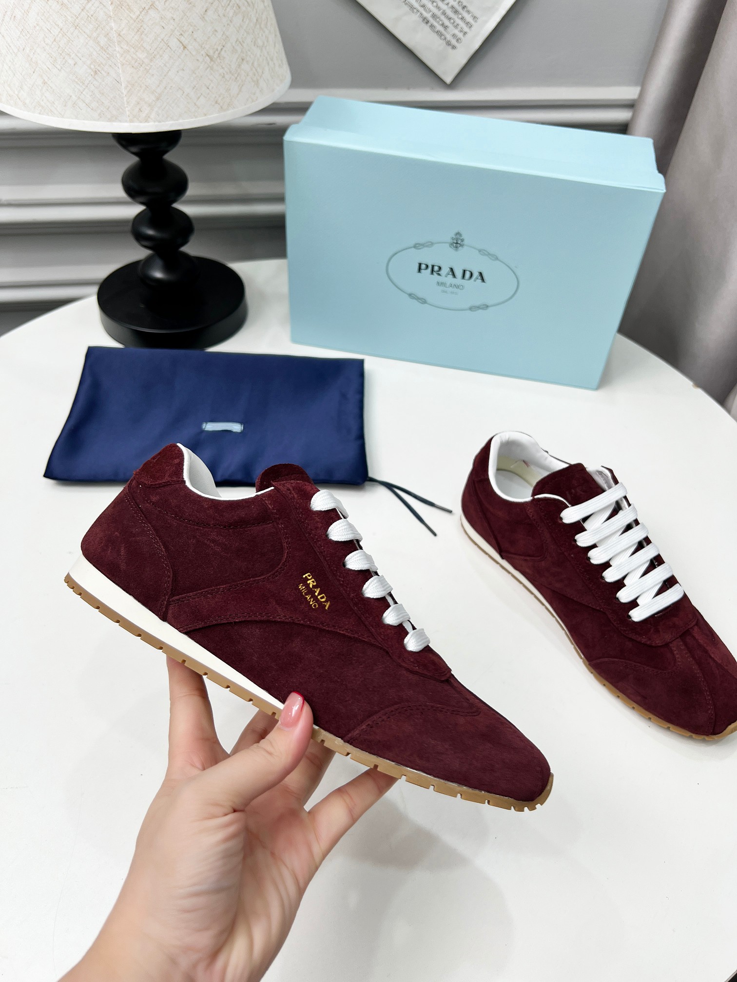 Cheap New Arrivals Prada Sneakers For Women in 211443, $75 USD- [IB211443] - Replica Prada Shoes For Women