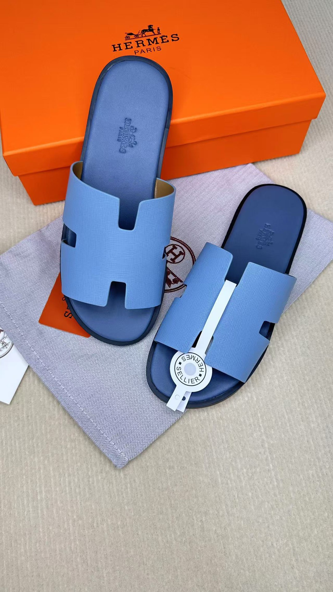 Cheap Hermes Slippers For Men in 211461, $60 USD- [IB211461] - Replica Hermes Slippers For Men