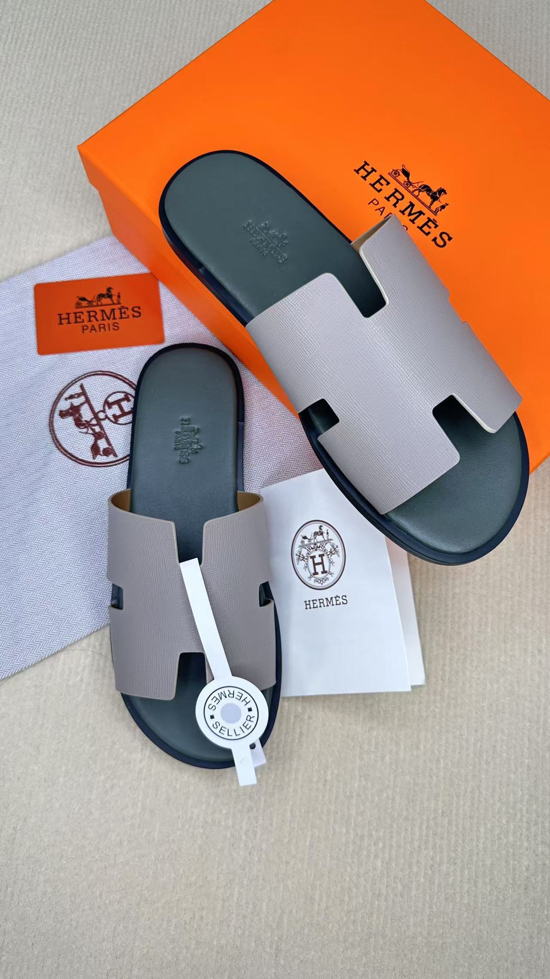 Cheap Hermes Slippers For Men in 211463, $60 USD- [IB211463] - Replica Hermes Slippers For Men
