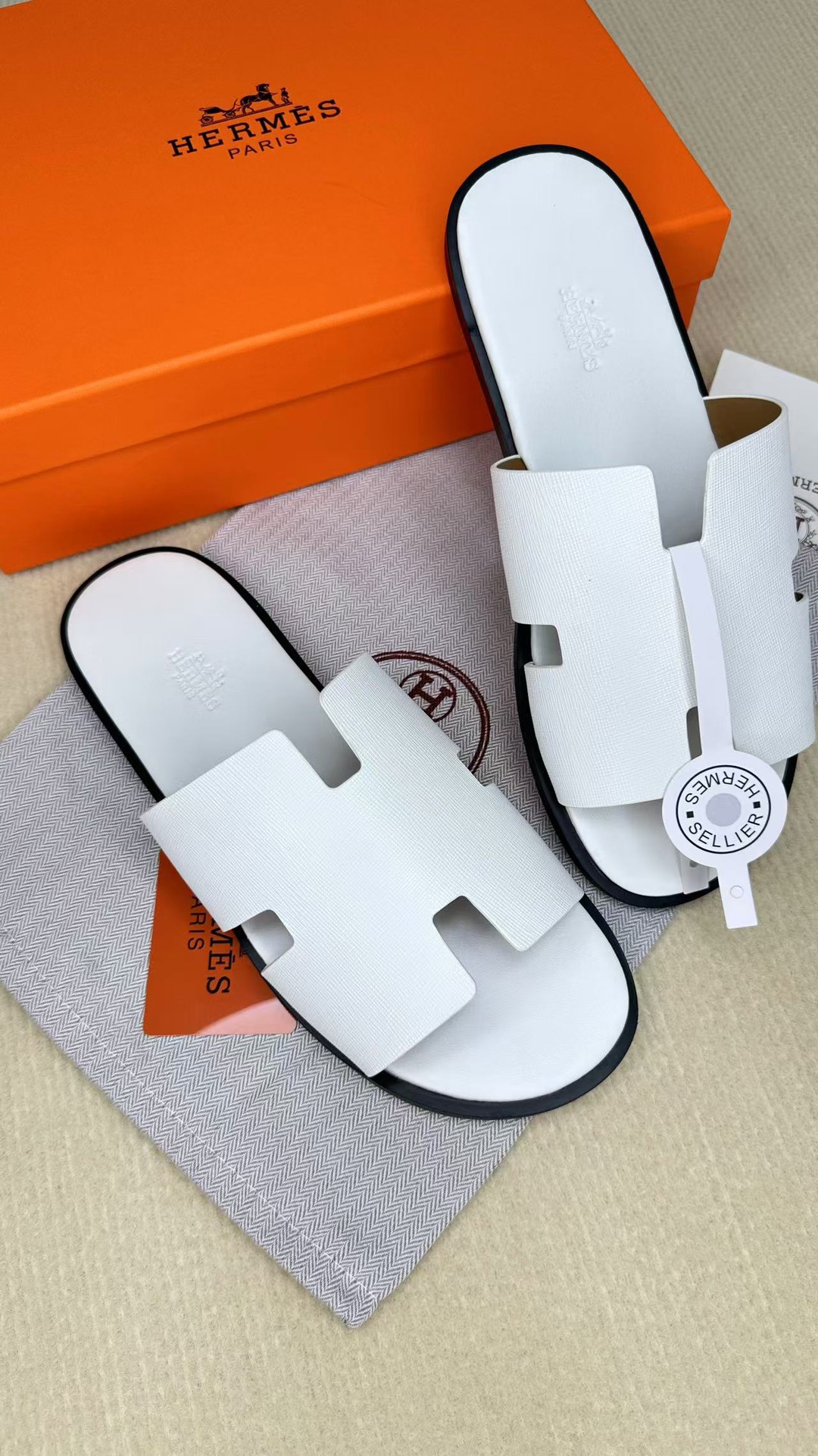 Cheap Hermes Slippers For Men in 211464, $60 USD- [IB211464] - Replica Hermes Slippers For Men