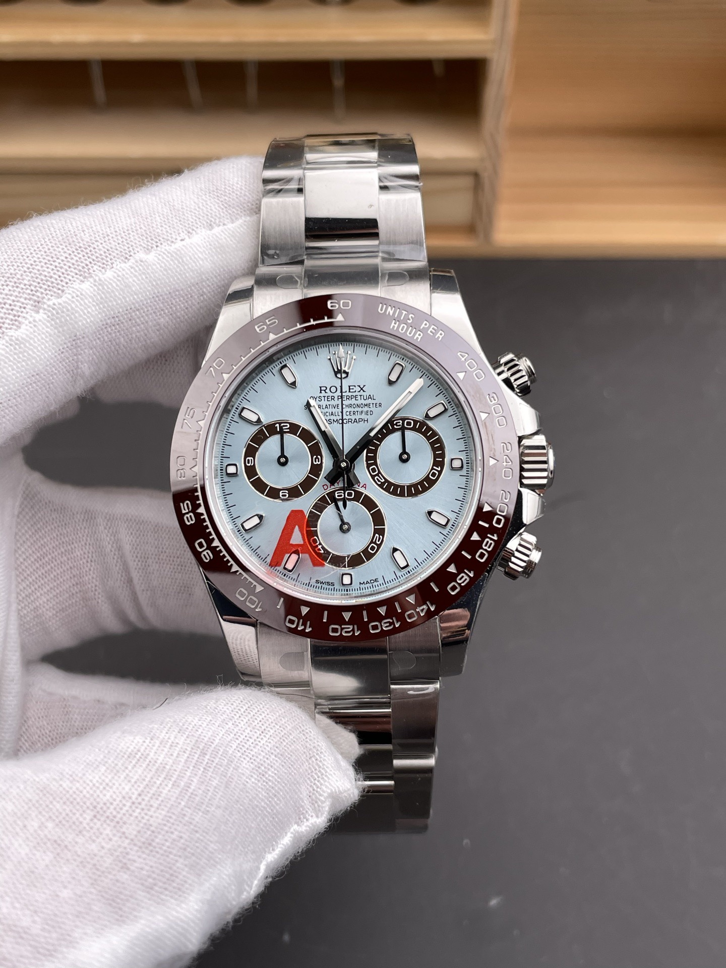 Cheap Rolex Daytona Ice Blue Daytona - Daytona V1 version, 40mm, 4130 movement in 211478, $280 USD- [IB211478] - Replica Rolex AAA Quality Watches