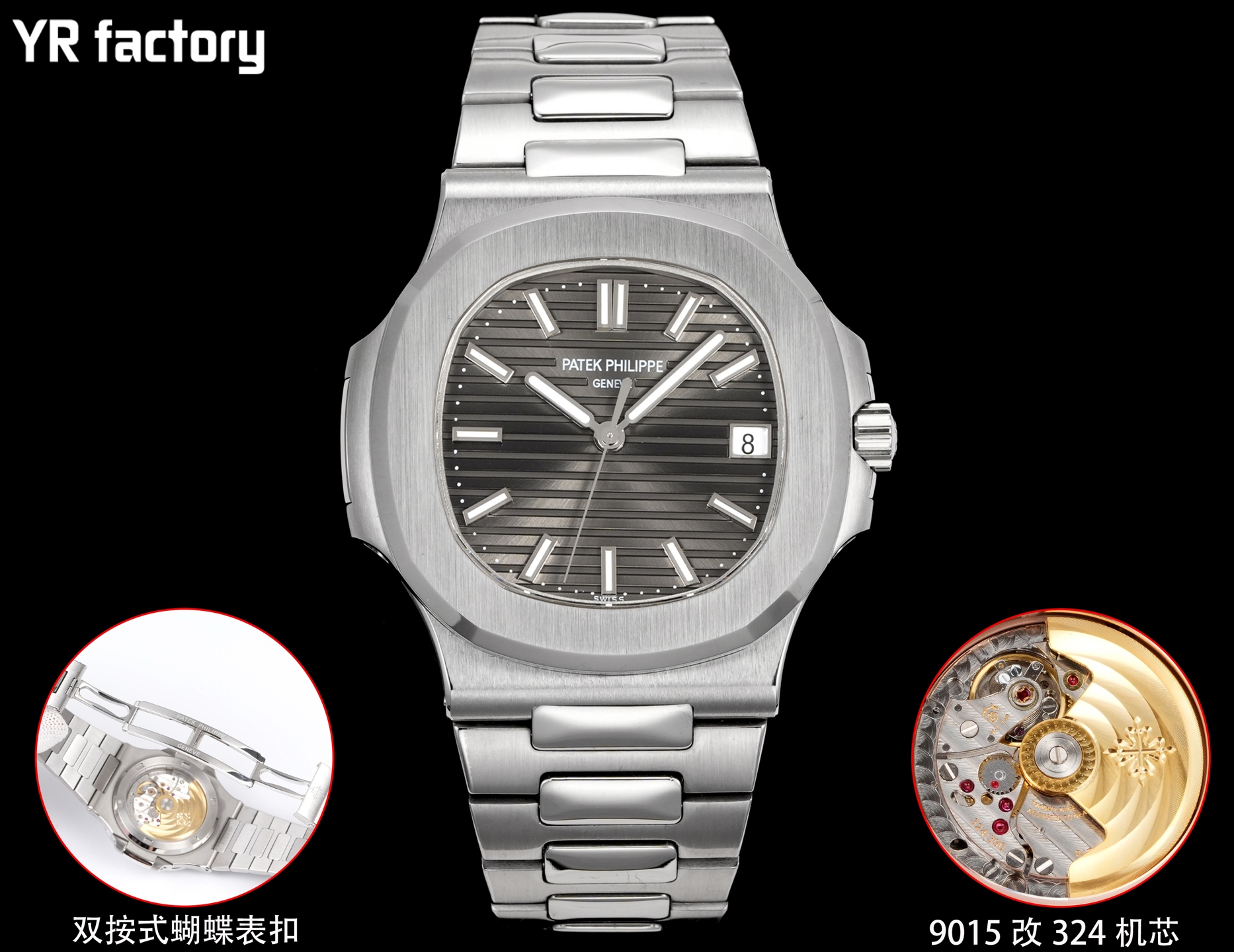 Cheap Patek Philippe AAA Diamond Watches in 211638, $280 USD- [IB211638] - Replica Patek Philippe AAA Diamond Watches