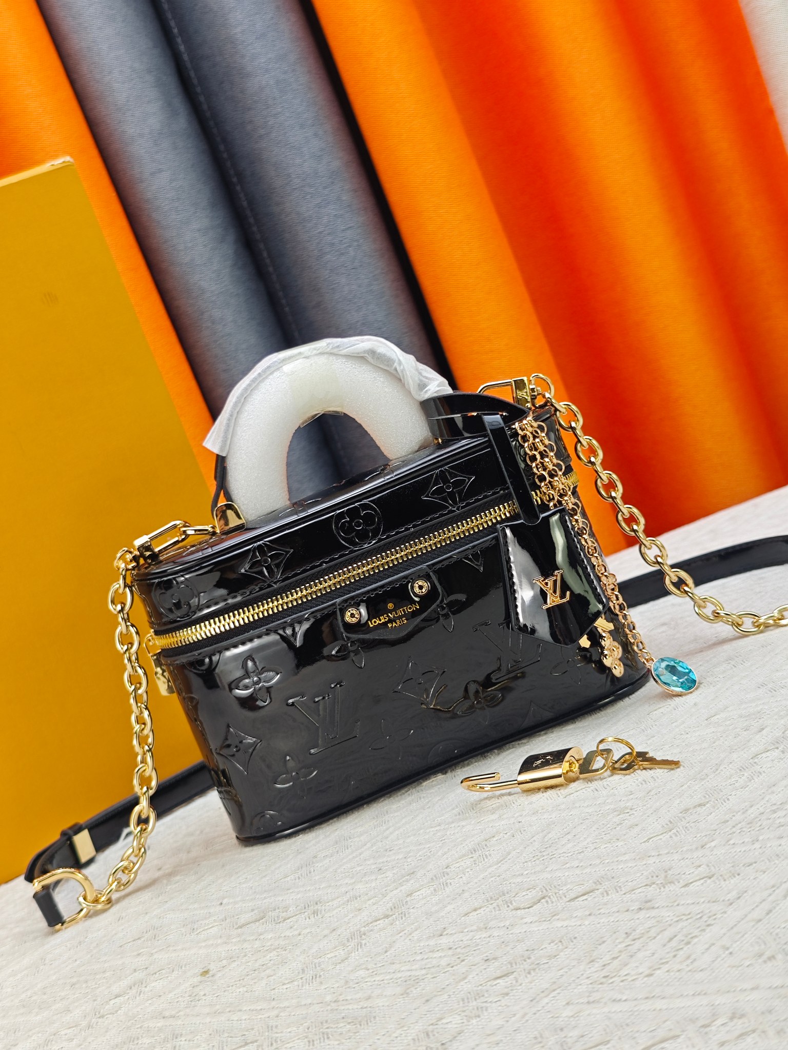 Cheap New Arrivals Louis Vuitton AAA quality Vanity Chain Pouch  in 211818, $80 USD- [IB211818] - Replica Louis Vuitton AAA quality Vanity Pouch
