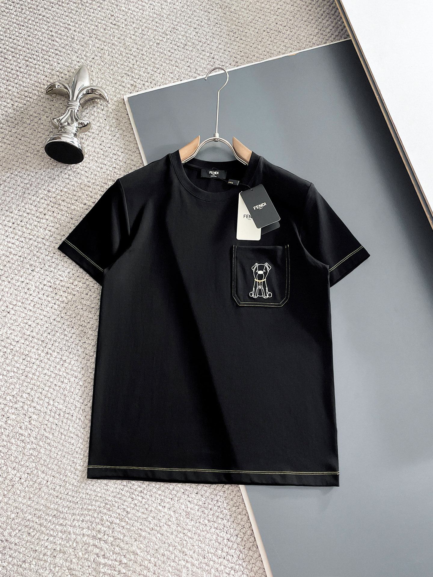 Cheap FENDI T-shirts for Men in 211845, $35 USD- [IB211845] - Replica FENDI T-shirts for Men