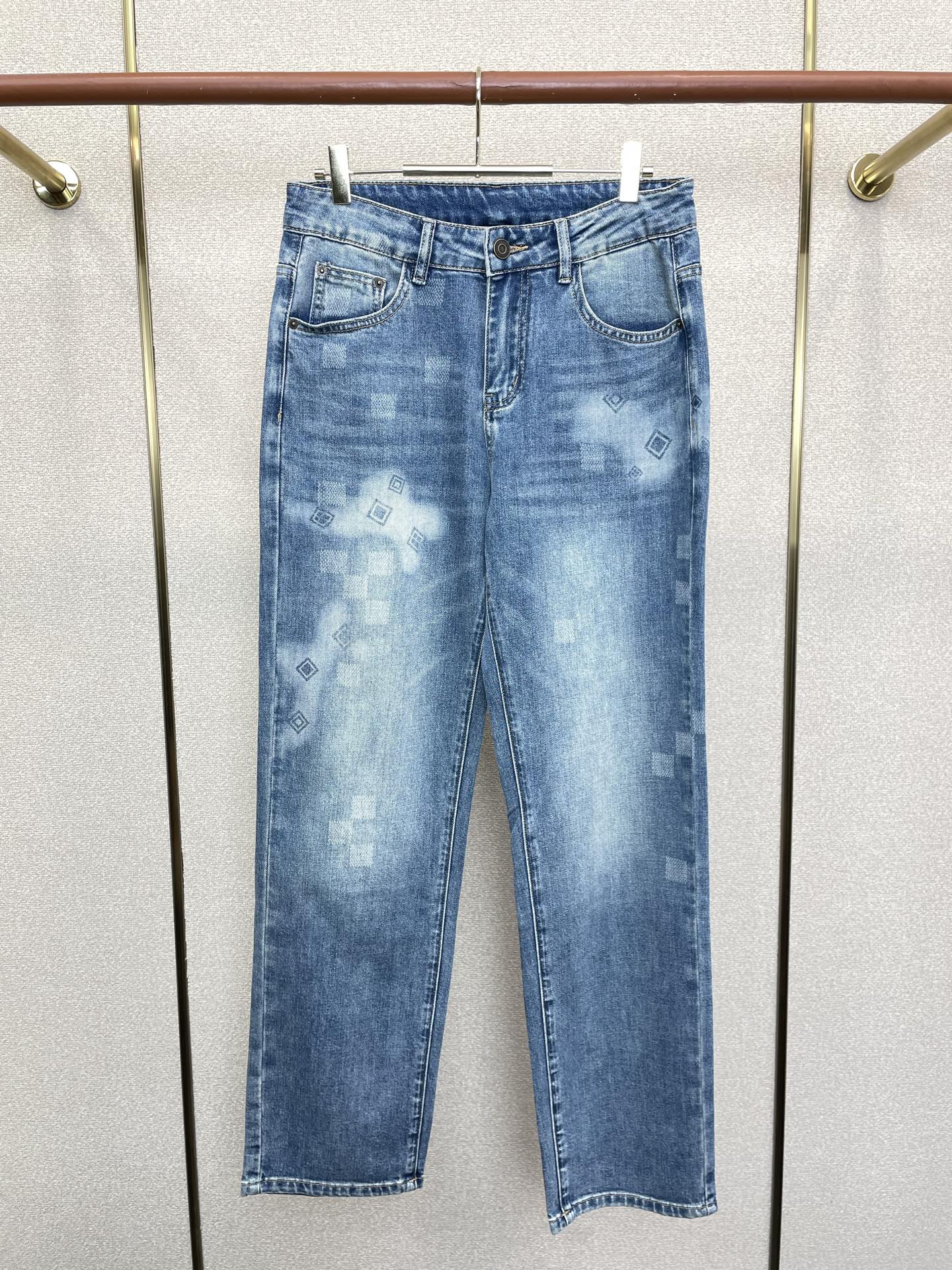 Cheap Louis Vuitton Jeans for Men in 211869, $50 USD- [IB211869] - Replica Louis Vuitton Jeans for Men
