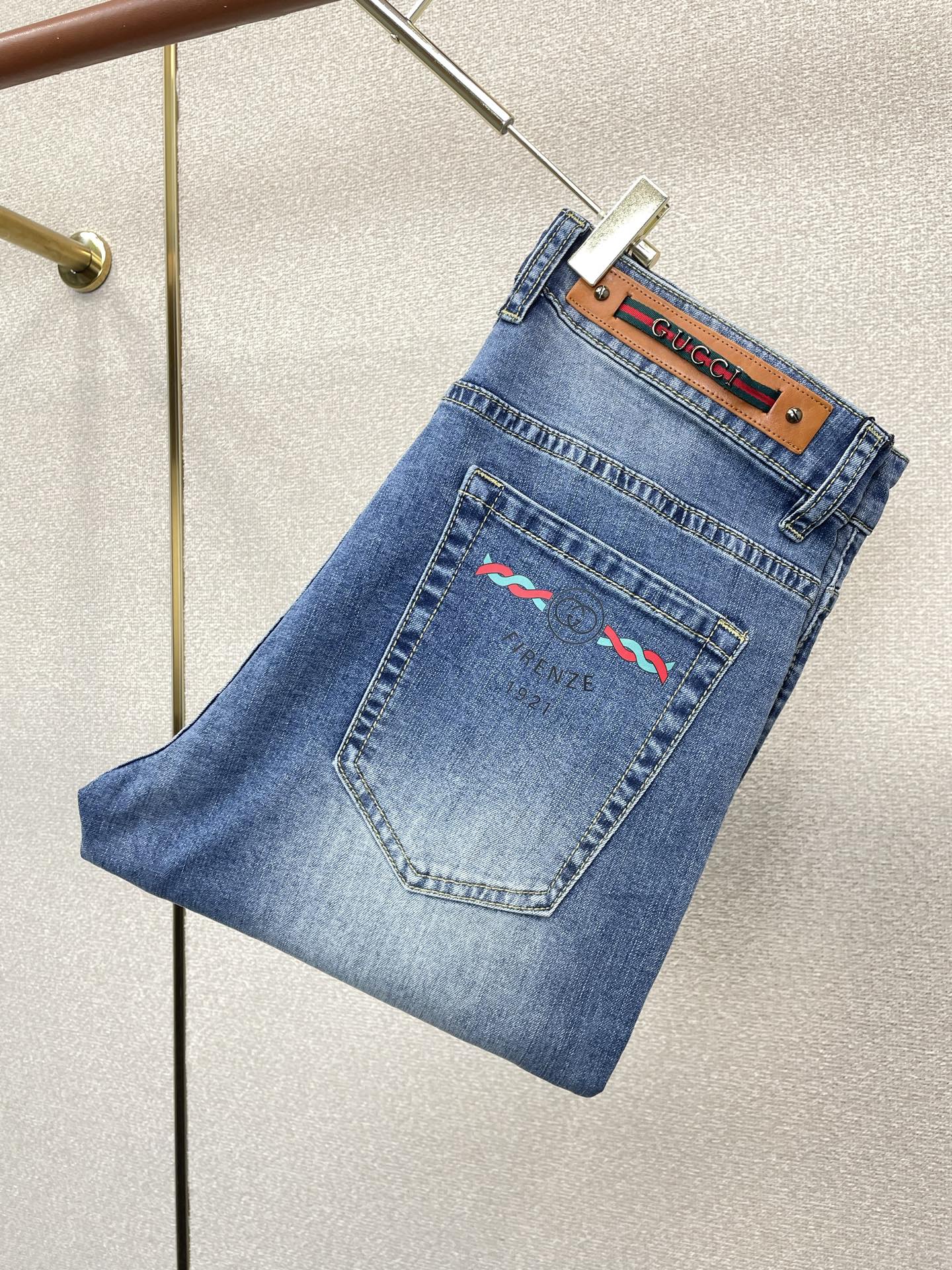 Cheap Gucci Jeans for Men in 211874, $50 USD- [IB211874] - Replica Gucci Jeans for Men