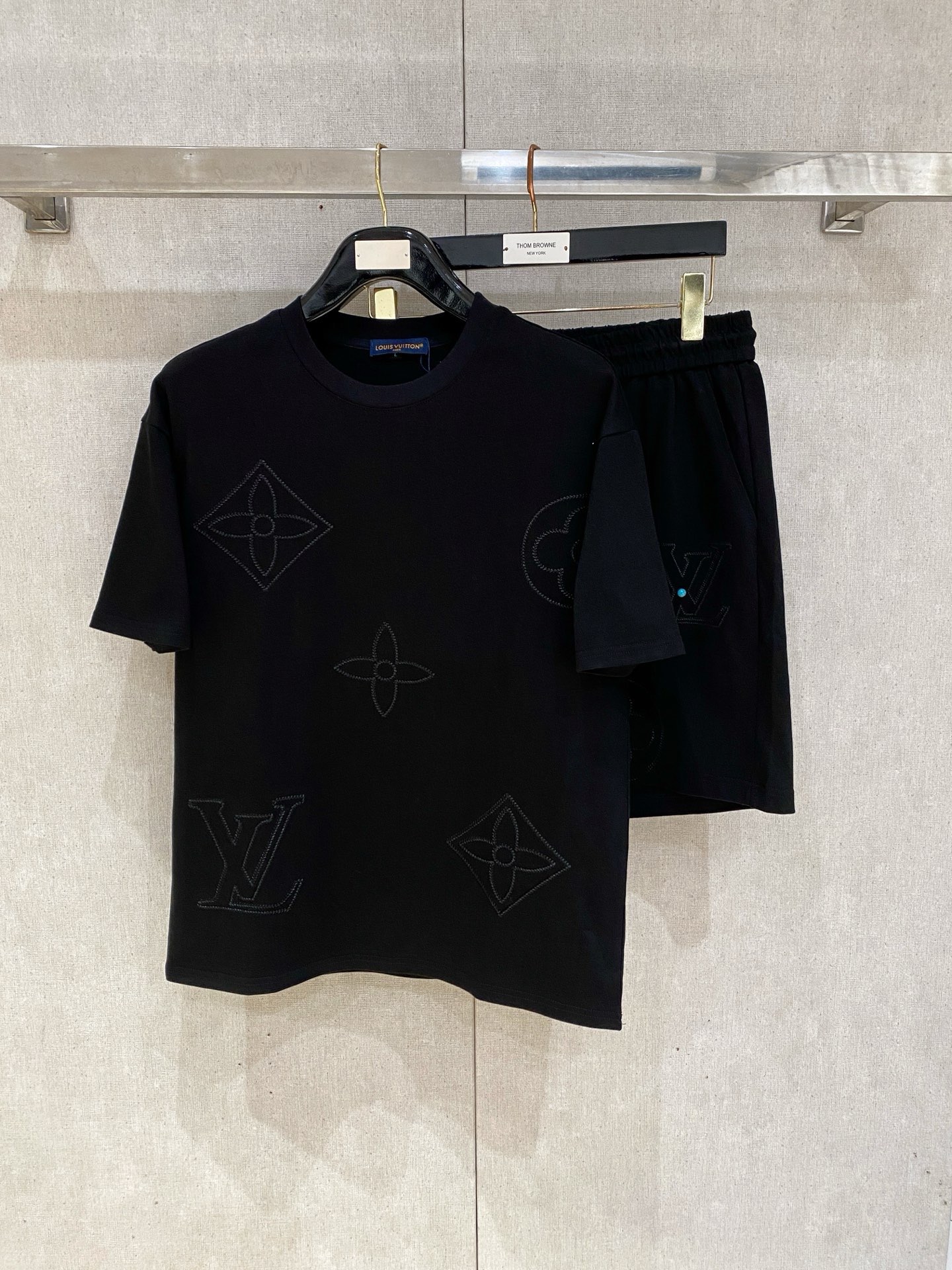 Cheap Louis Vuitton Short Tracksuits For Men in 211875, $55 USD- [IB211875] - Replica Louis Vuitton Short Tracksuits For Men