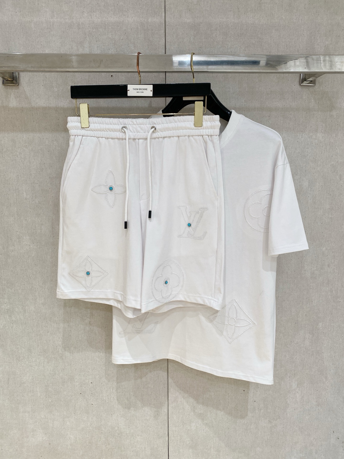 Cheap Louis Vuitton Short Tracksuits For Men in 211876, $55 USD- [IB211876] - Replica Louis Vuitton Short Tracksuits For Men