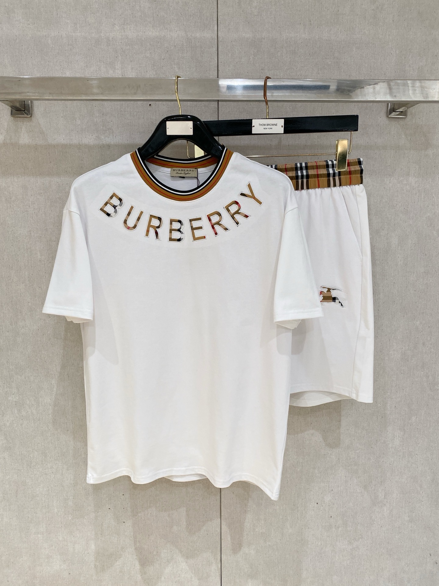 Cheap Burberry Short Tracksuits For Men in 211886, $55 USD- [IB211886] - Replica Burberry Short Tracksuits For Men