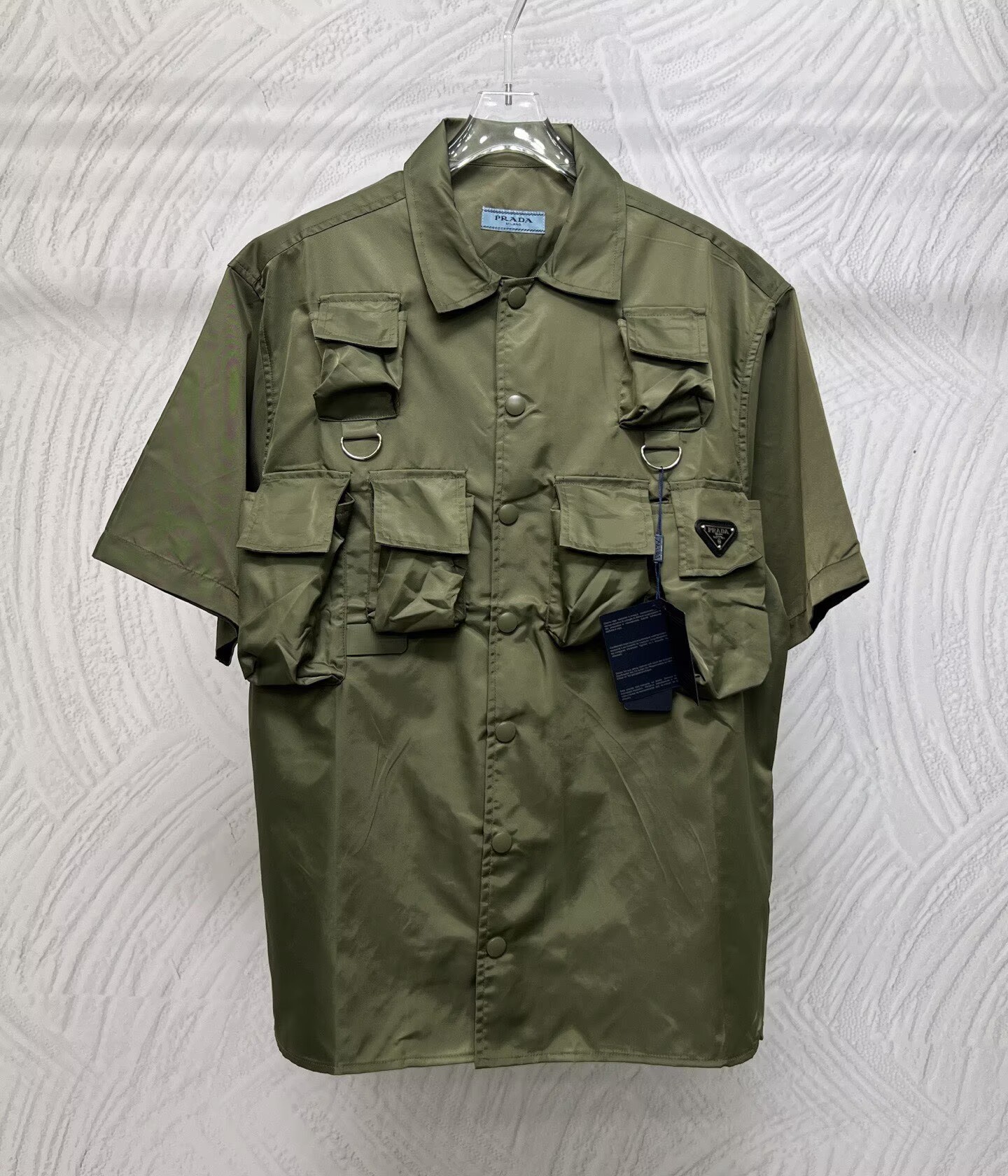 Cheap New Arrivals Prada High quality Shirts For Men in 211899, $70 USD- [IB211899] - Replica prada Short-Sleeved Shirts