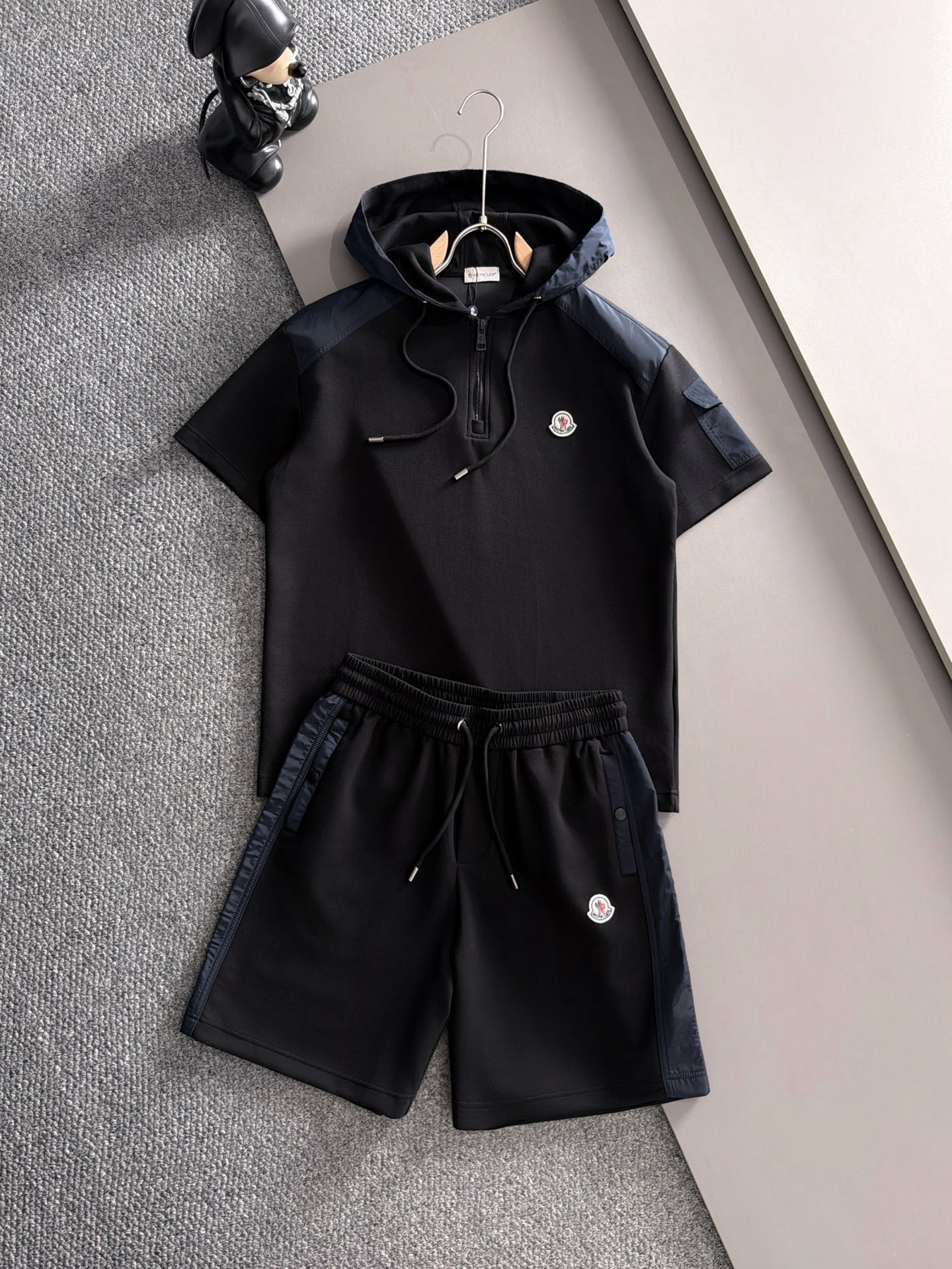 Cheap Moncler Short Tracksuits For Men in 211905, $55 USD- [IB211905] - Replica Moncler Short Tracksuits For Men