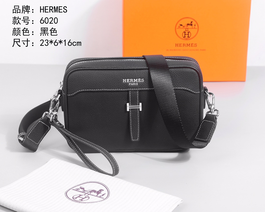 Cheap New Arrivals Hermes AAA quality Crossbody Bags for Men in 211934, $80 USD- [IB211934] - Replica Hermes AAA+++ Bags For Men
