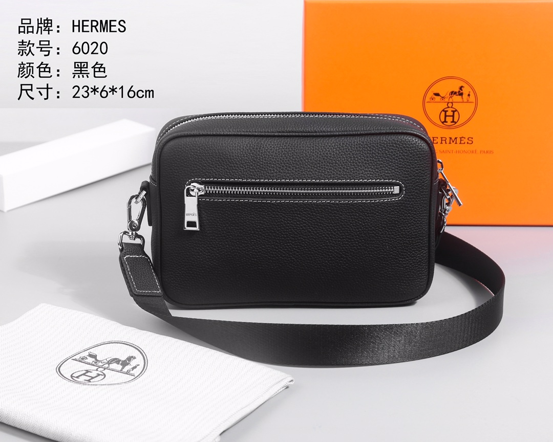 Cheap New Arrivals Hermes AAA quality Crossbody Bags for Men in 211934, $80 USD- [IB211934] - Replica Hermes AAA+++ Bags For Men