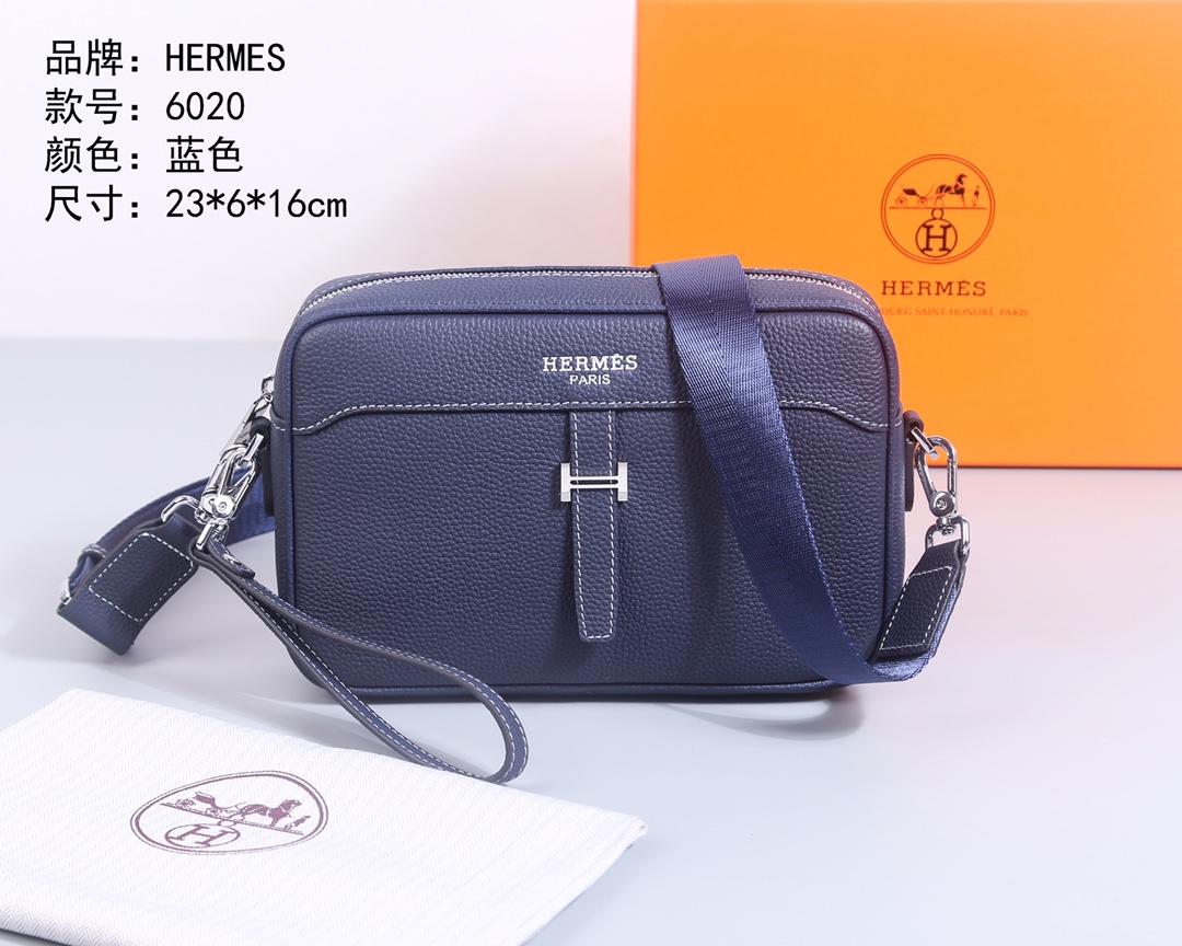 Cheap New Arrivals Hermes AAA quality Crossbody Bags for Men in 211934, $80 USD- [IB211934] - Replica Hermes AAA+++ Bags For Men