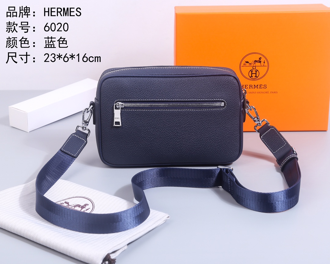 Cheap New Arrivals Hermes AAA quality Crossbody Bags for Men in 211934, $80 USD- [IB211934] - Replica Hermes AAA+++ Bags For Men