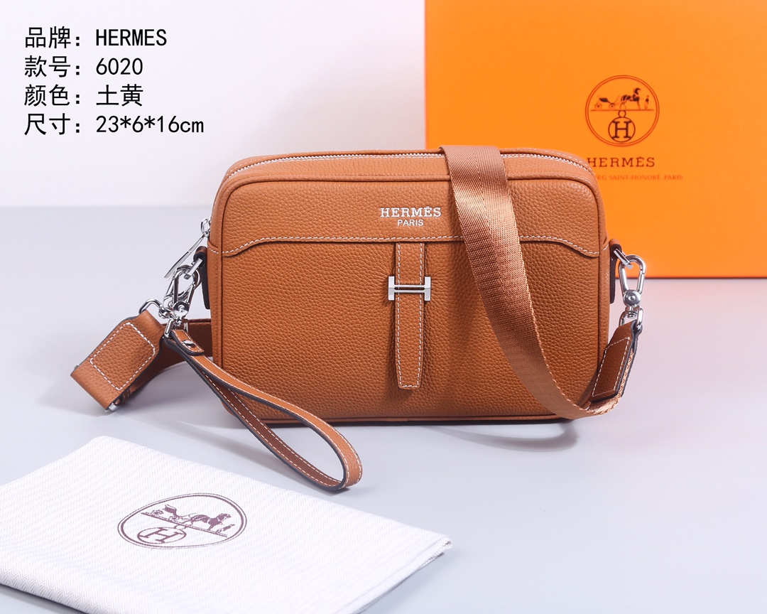 Cheap New Arrivals Hermes AAA quality Crossbody Bags for Men in 211934, $80 USD- [IB211934] - Replica Hermes AAA+++ Bags For Men