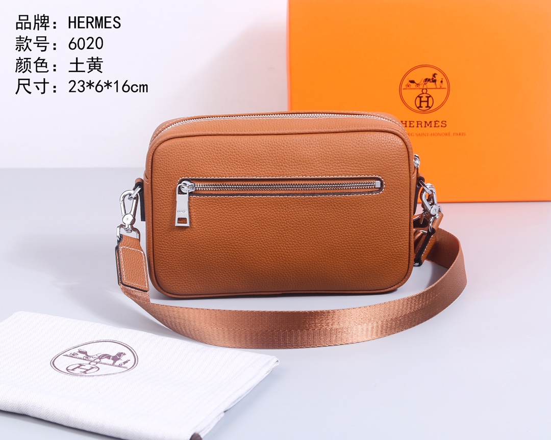 Cheap New Arrivals Hermes AAA quality Crossbody Bags for Men in 211934, $80 USD- [IB211934] - Replica Hermes AAA+++ Bags For Men