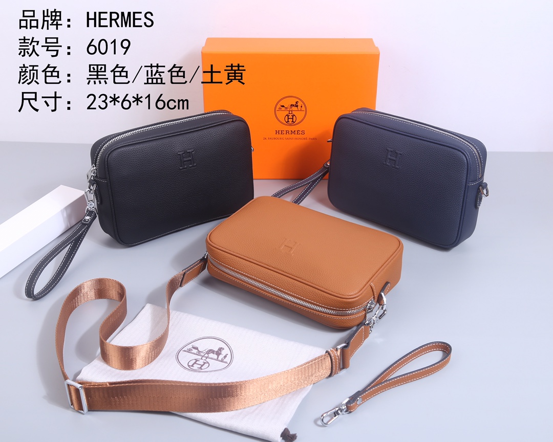 Cheap New Arrivals Hermes AAA quality Crossbody Bags for Men in 211935, $80 USD- [IB211935] - Replica Hermes AAA+++ Bags For Men