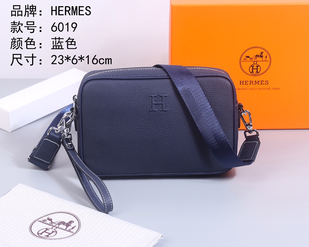 Cheap New Arrivals Hermes AAA quality Crossbody Bags for Men in 211935, $80 USD- [IB211935] - Replica Hermes AAA+++ Bags For Men