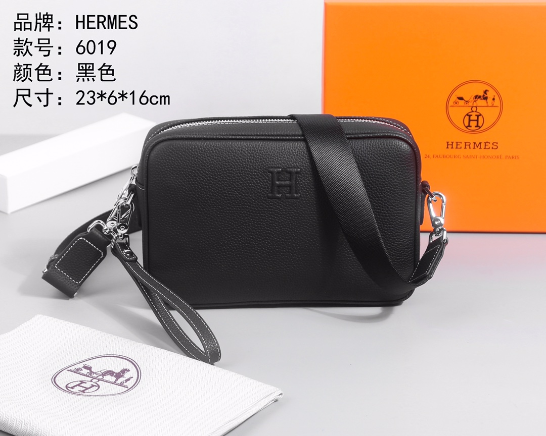 Cheap New Arrivals Hermes AAA quality Crossbody Bags for Men in 211935, $80 USD- [IB211935] - Replica Hermes AAA+++ Bags For Men