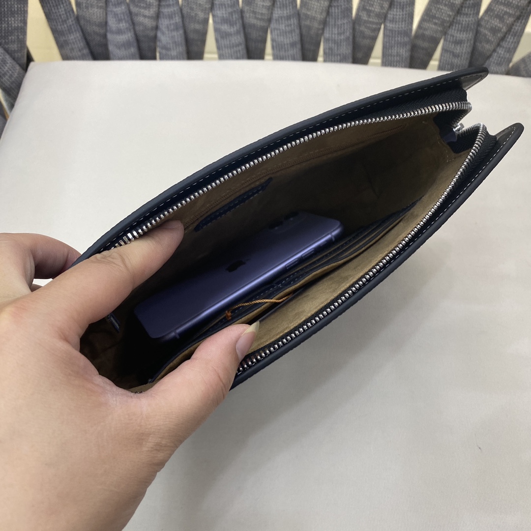 Cheap New Arrivals Hermes AAA quality Clutchs for Men in 211941, $75 USD- [IB211941] - Replica Hermes AAA+++ Bags For Men