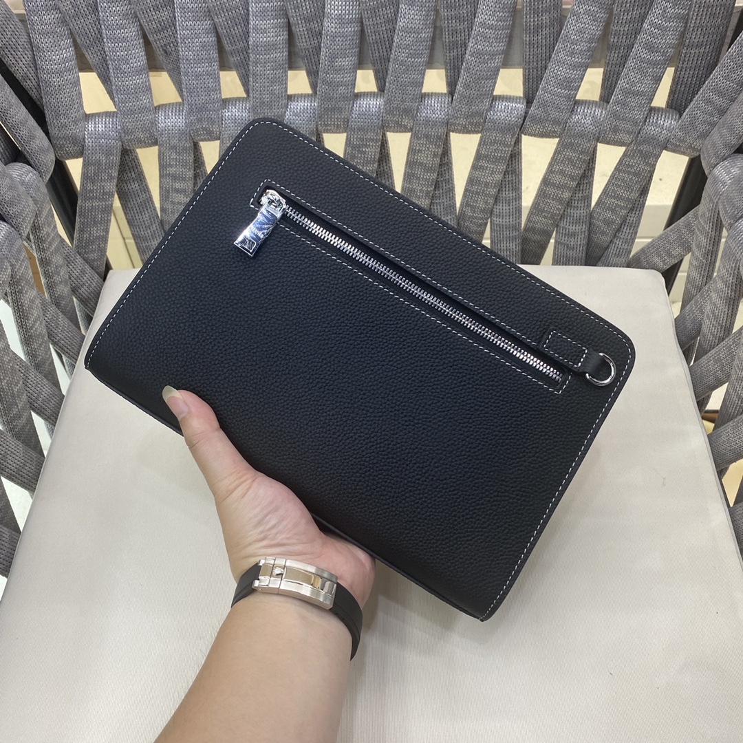 Cheap New Arrivals Hermes AAA quality Clutchs for Men in 211941, $75 USD- [IB211941] - Replica Hermes AAA+++ Bags For Men
