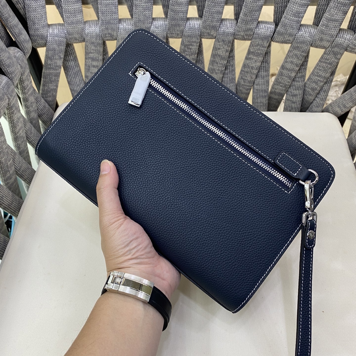 Cheap New Arrivals Hermes AAA quality Clutchs for Men in 211942, $75 USD- [IB211942] - Replica Hermes AAA+++ Bags For Men
