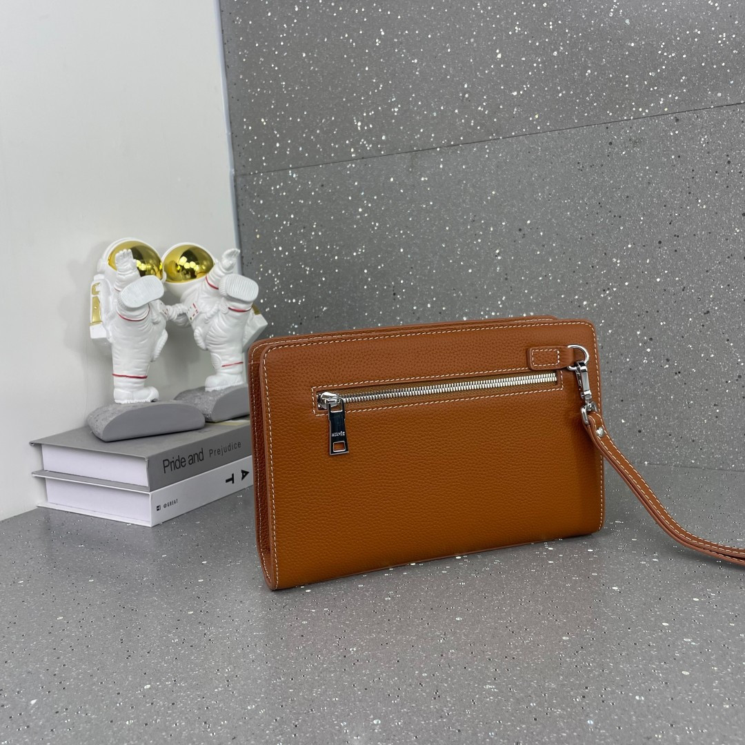 Cheap New Arrivals Hermes AAA quality Clutchs for Men in 211949, $75 USD- [IB211949] - Replica Hermes AAA+++ Bags For Men