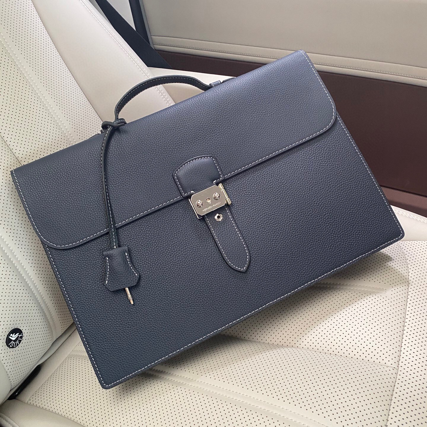 Cheap New Arrivals Hermes AAA quality Briefcase for Men in 211975, $110 USD- [IB211975] - Replica Hermes AAA+++ Bags For Men