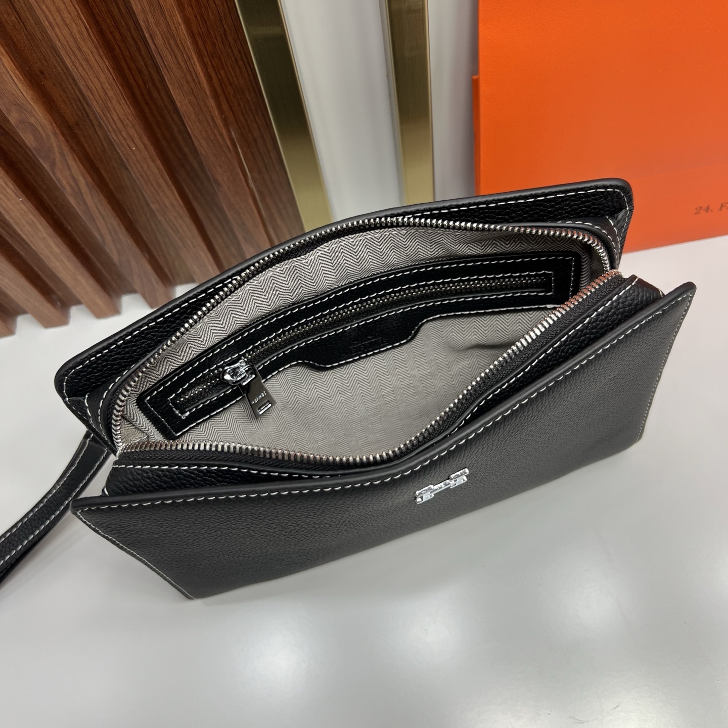 Cheap New Arrivals Hermes AAA quality Handbag for Men in 211980, $80 USD- [IB211980] - Replica Hermes AAA+++ Bags For Men