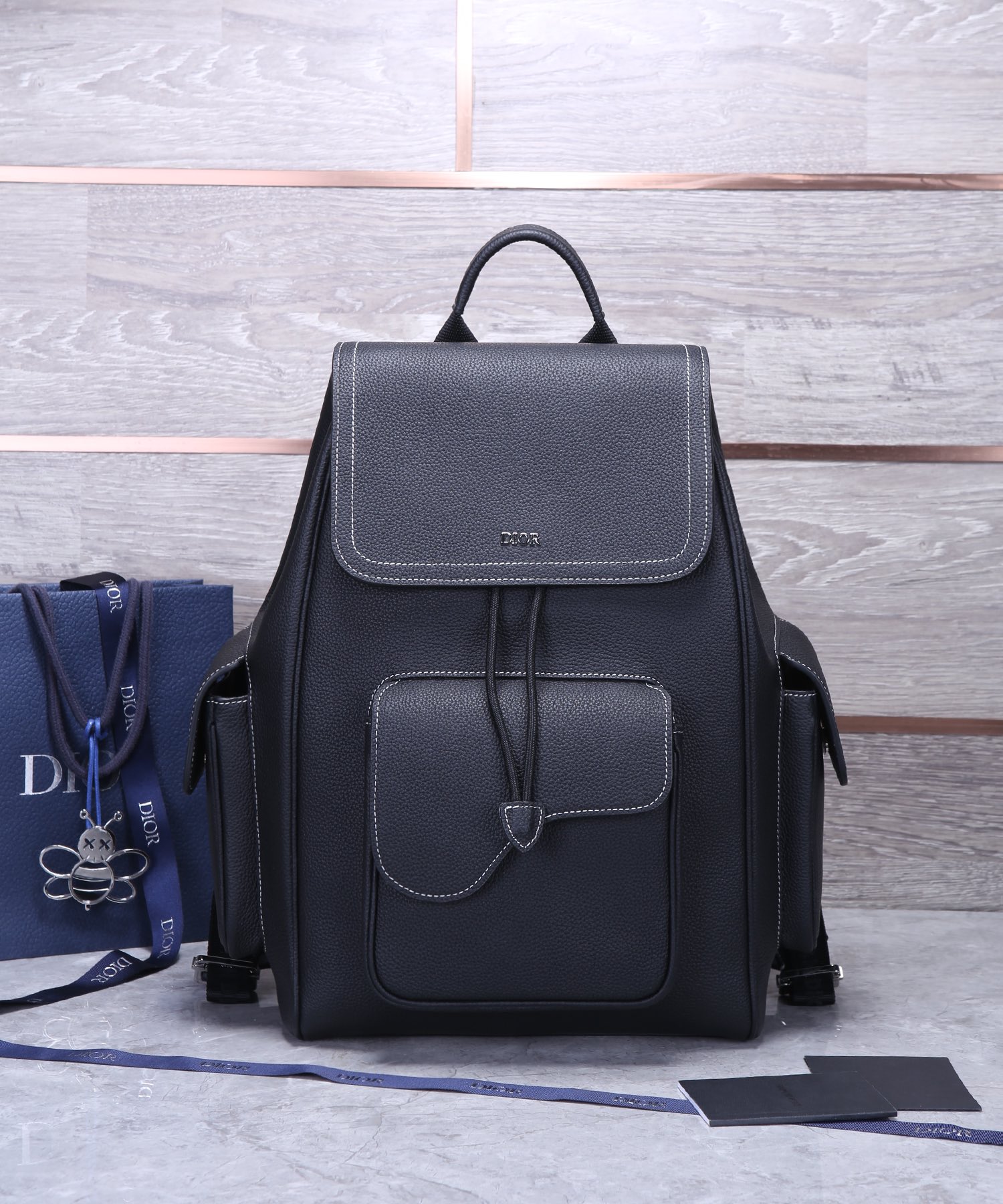 Cheap New Dior AAA-quality men's saddle-style backpack with two shoulder straps in 212025, $265 USD- [IB212025] - Replica Dior AAA quality Bags For Men