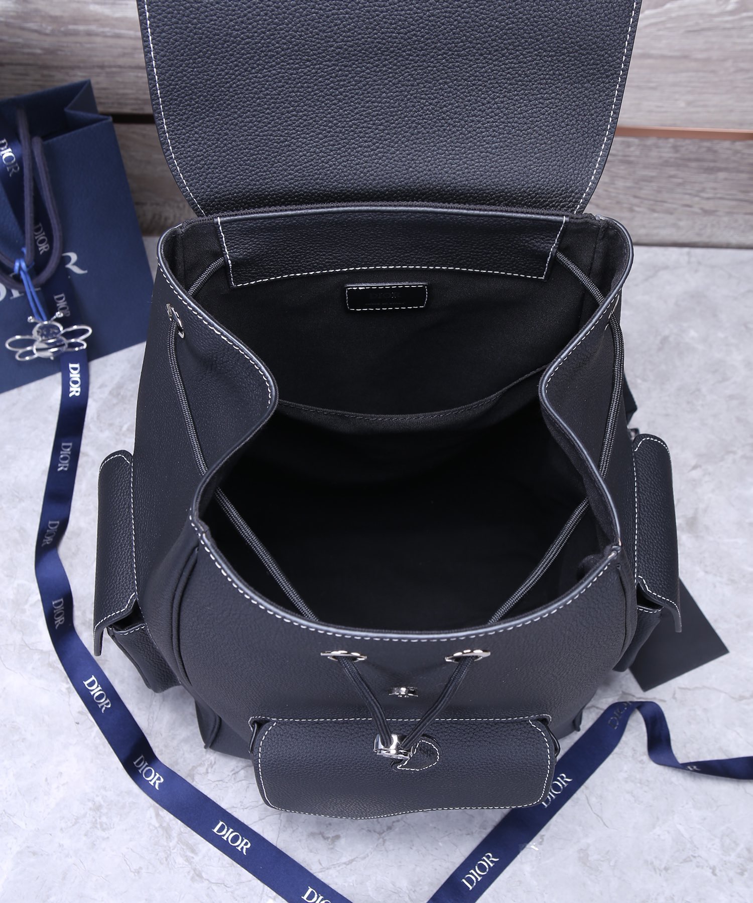 Cheap New Dior AAA-quality men's saddle-style backpack with two shoulder straps in 212025, $265 USD- [IB212025] - Replica Dior AAA quality Bags For Men