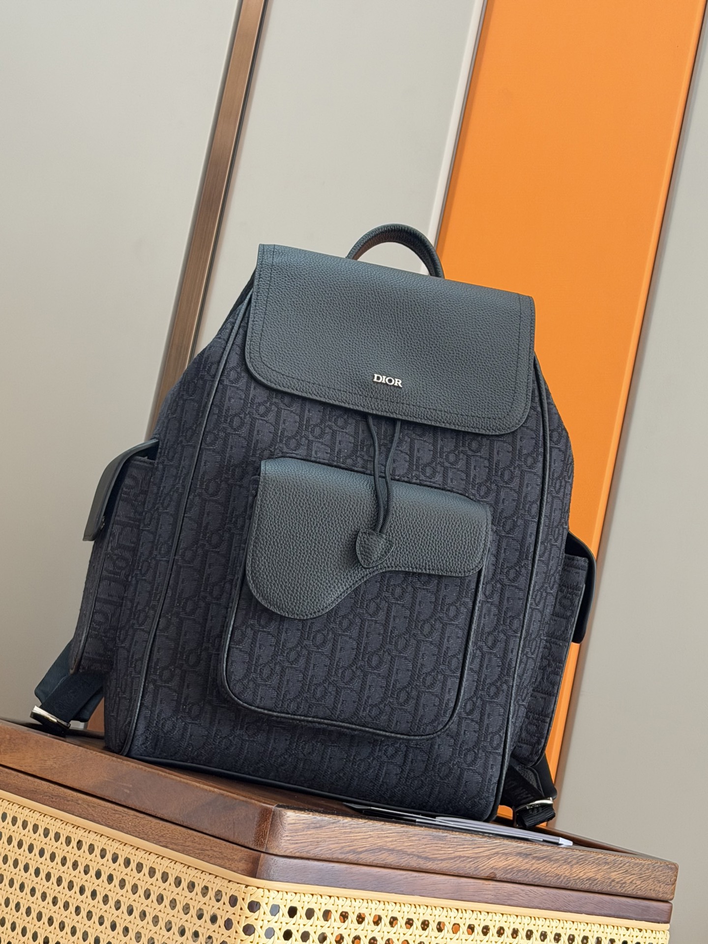 Cheap New Dior AAA-quality men's saddle-style backpack with two shoulder straps in 212026, $265 USD- [IB212026] - Replica Dior AAA quality Bags For Men