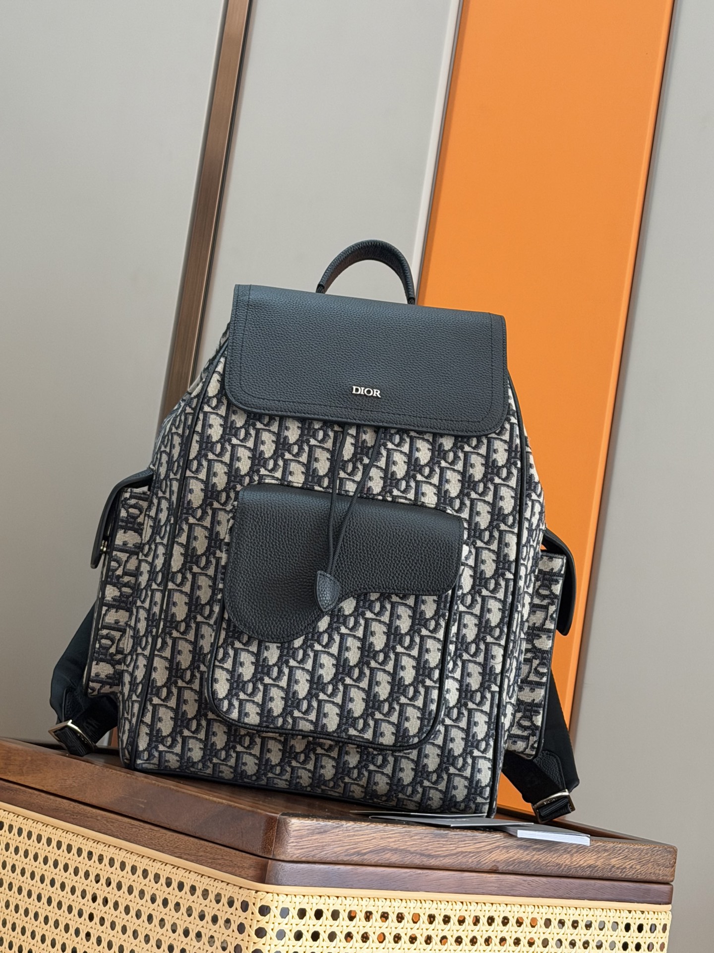 Cheap New Dior AAA-quality men's saddle-style backpack with two shoulder straps in 212027, $265 USD- [IB212027] - Replica Dior AAA quality Bags For Men