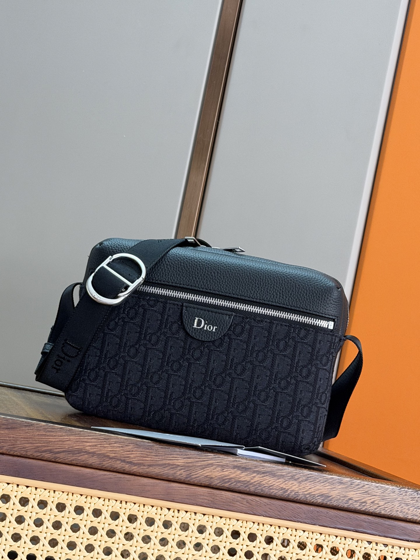 Cheap New Dior AAA-level men's zipper messenger bag in 212073, $95 USD- [IB212073] - Replica Dior AAA quality Bags For Men