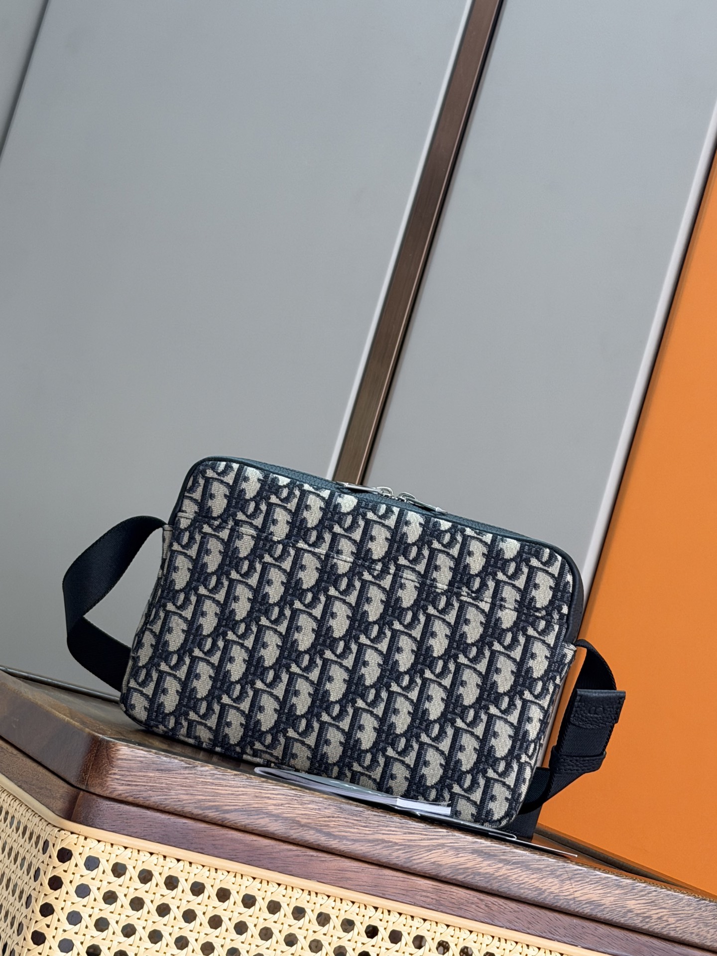 Cheap New Dior AAA-level men's zipper messenger bag in 212074, $95 USD- [IB212074] - Replica Dior AAA quality Bags For Men