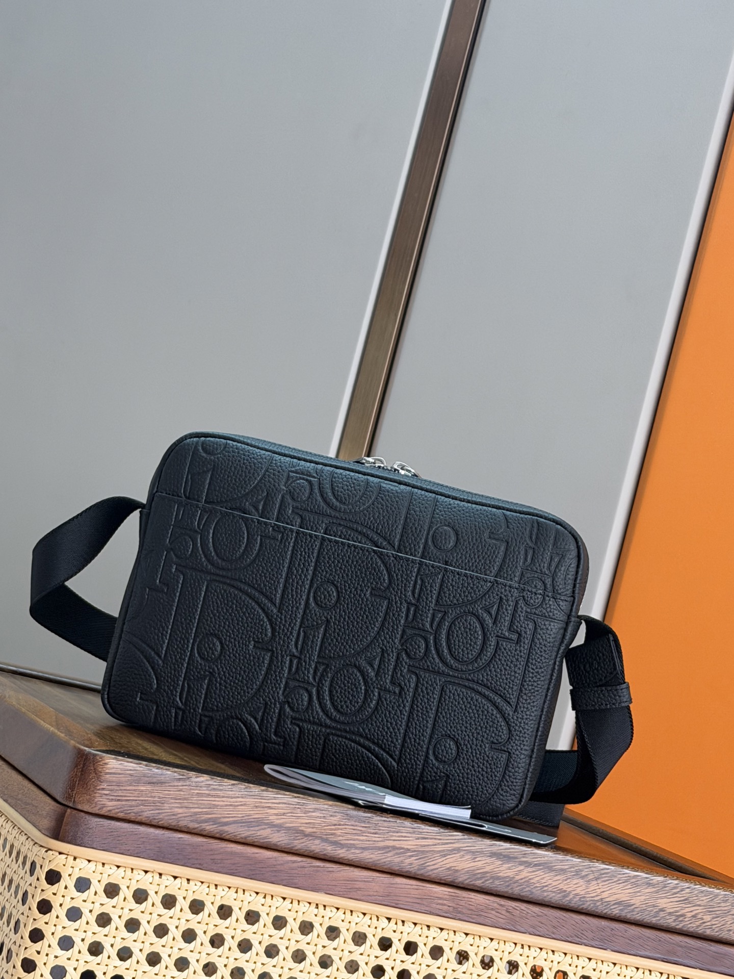 Cheap New Dior AAA-level men's zipper messenger bag in 212075, $95 USD- [IB212075] - Replica Dior AAA quality Bags For Men