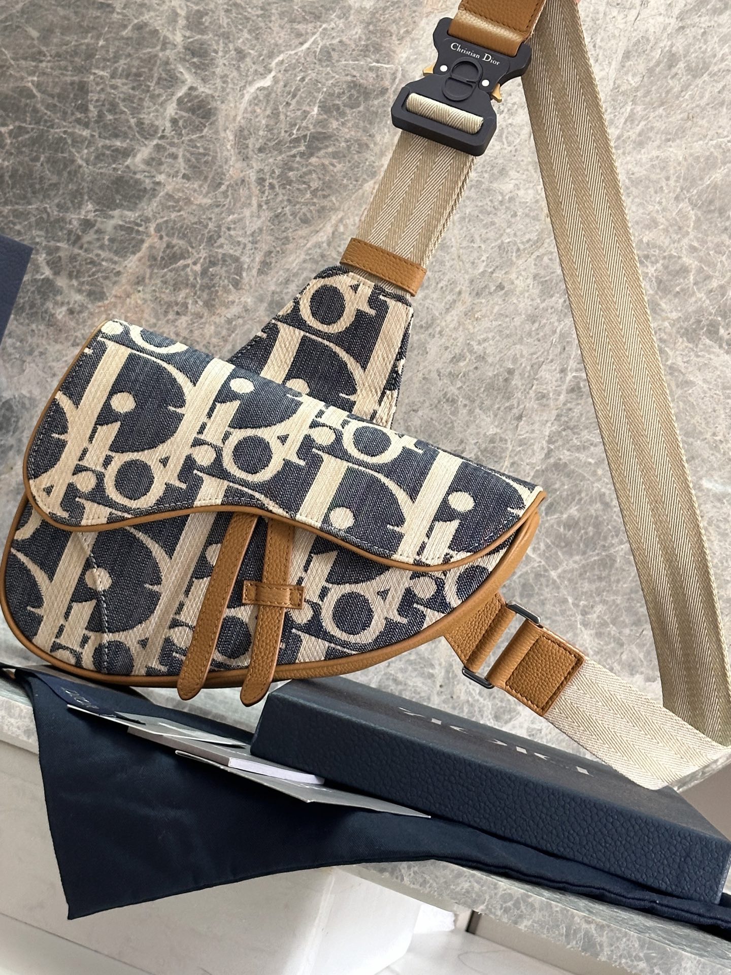 Cheap New Dior AAA-Class Men's Saddle Bag in 212091, $95 USD- [IB212091] - Replica Dior AAA quality Bags For Men