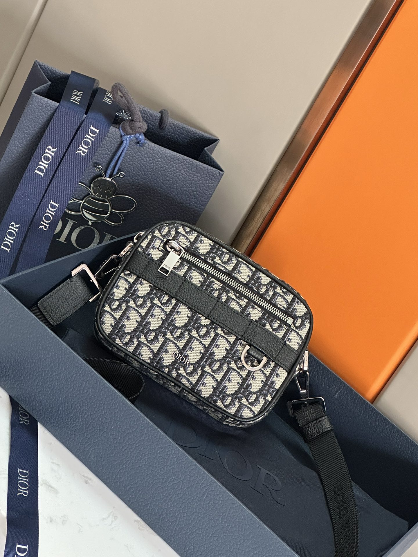 Cheap New Dior AAA-level men's crossbody bag in 212097, $95 USD- [IB212097] - Replica Dior AAA quality Bags For Men