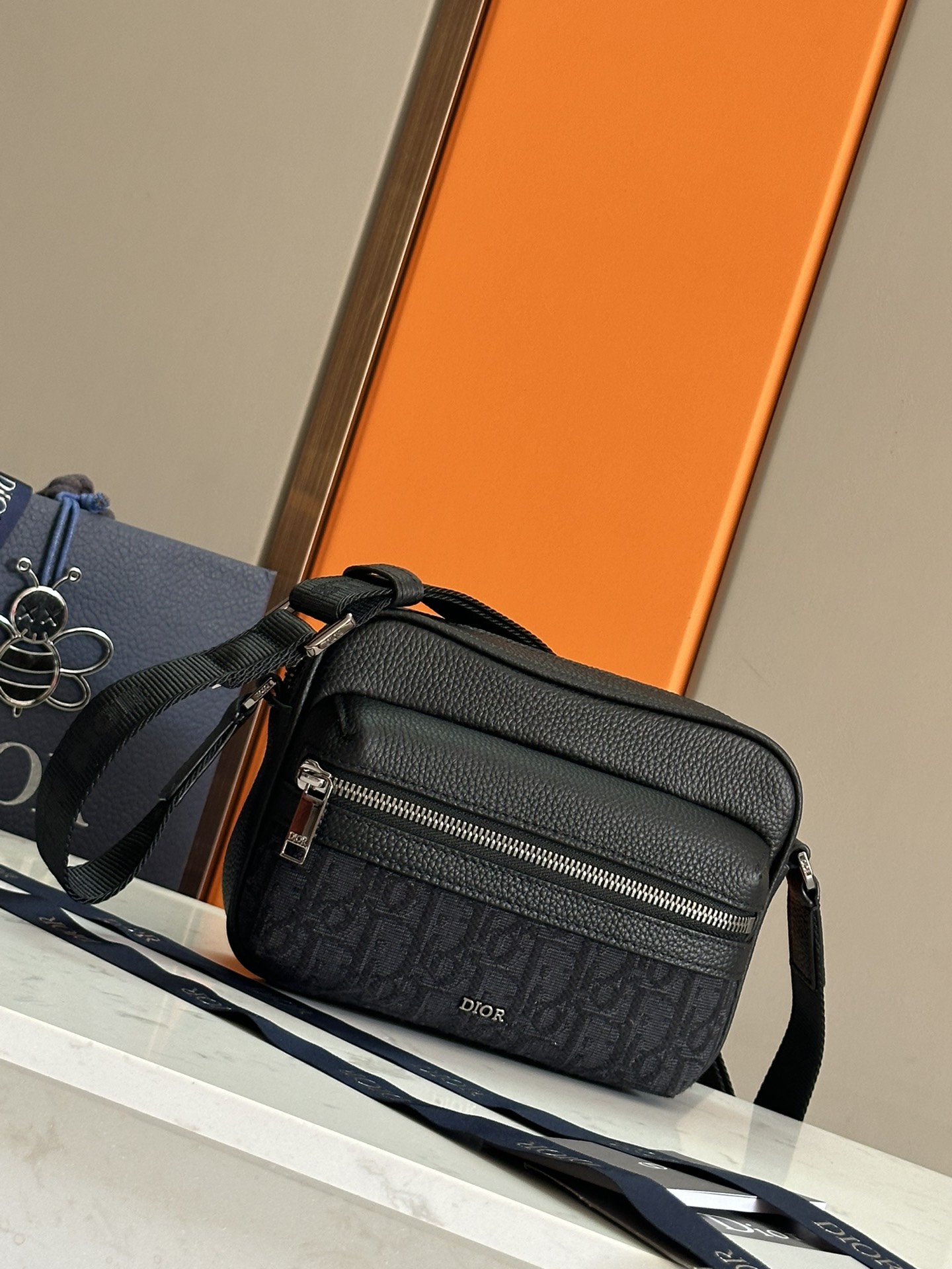 Cheap New Dior AAA-level men's crossbody bag in 212123, $95 USD- [IB212123] - Replica Dior AAA quality Bags For Men