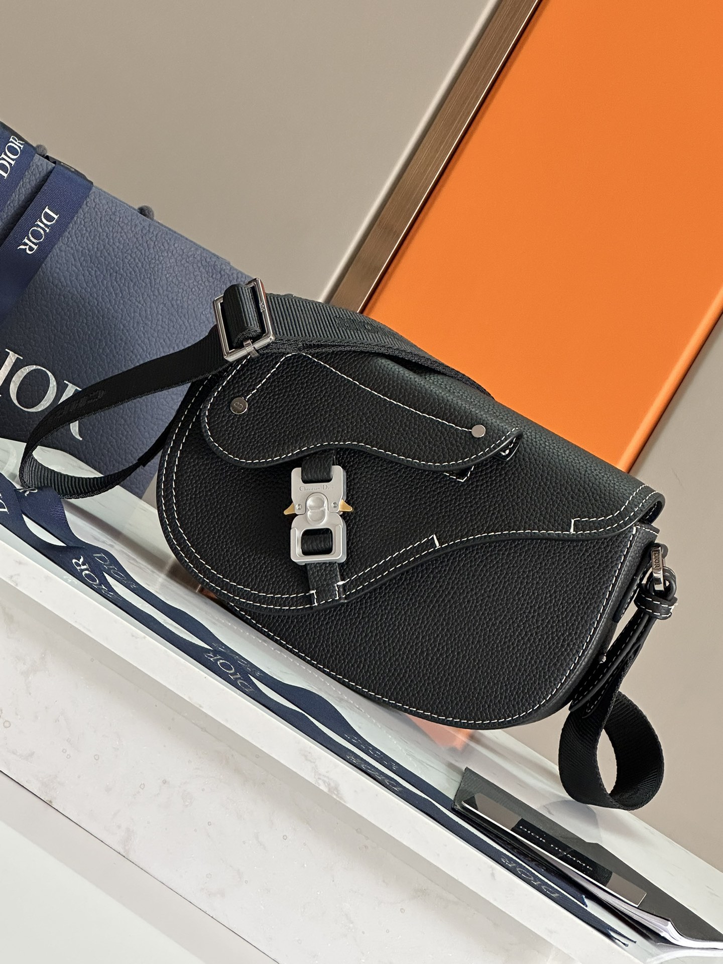 Cheap New Dior AAA-level men's crossbody bag in 212127, $95 USD- [IB212127] - Replica Dior AAA quality Bags For Men