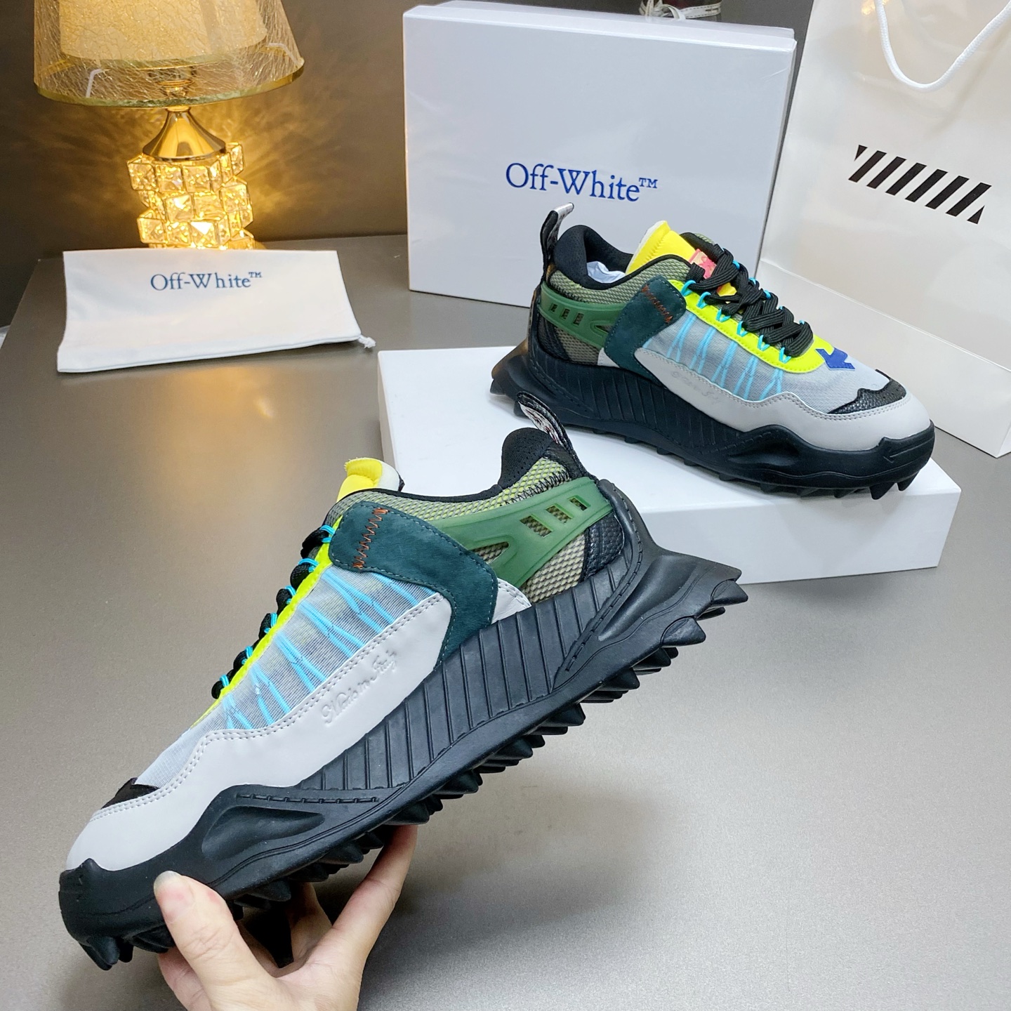 Cheap New Off-White collection Sneakers For Men in 212172, $105 USD- [IB212172] - Replica Nike OFF-White Sneakers