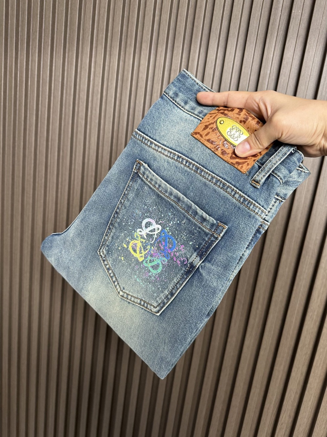 Cheap New Arrivals Loewe Jeans For Men in 212176, $65 USD- [IB212176] - Replica Loewe Jeans