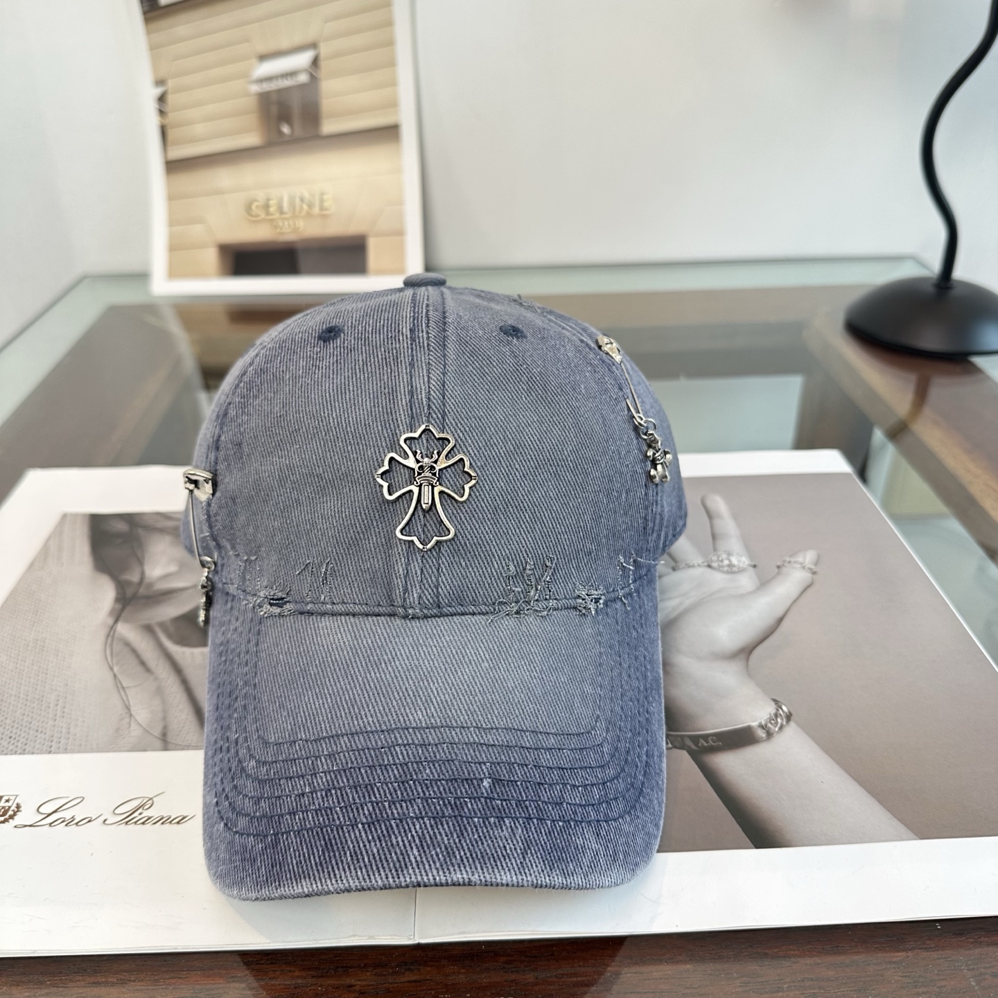 Cheap Chrome Hearts Caps in 212304, $30 USD- [IB212304] - Replica Chrome Hearts Caps