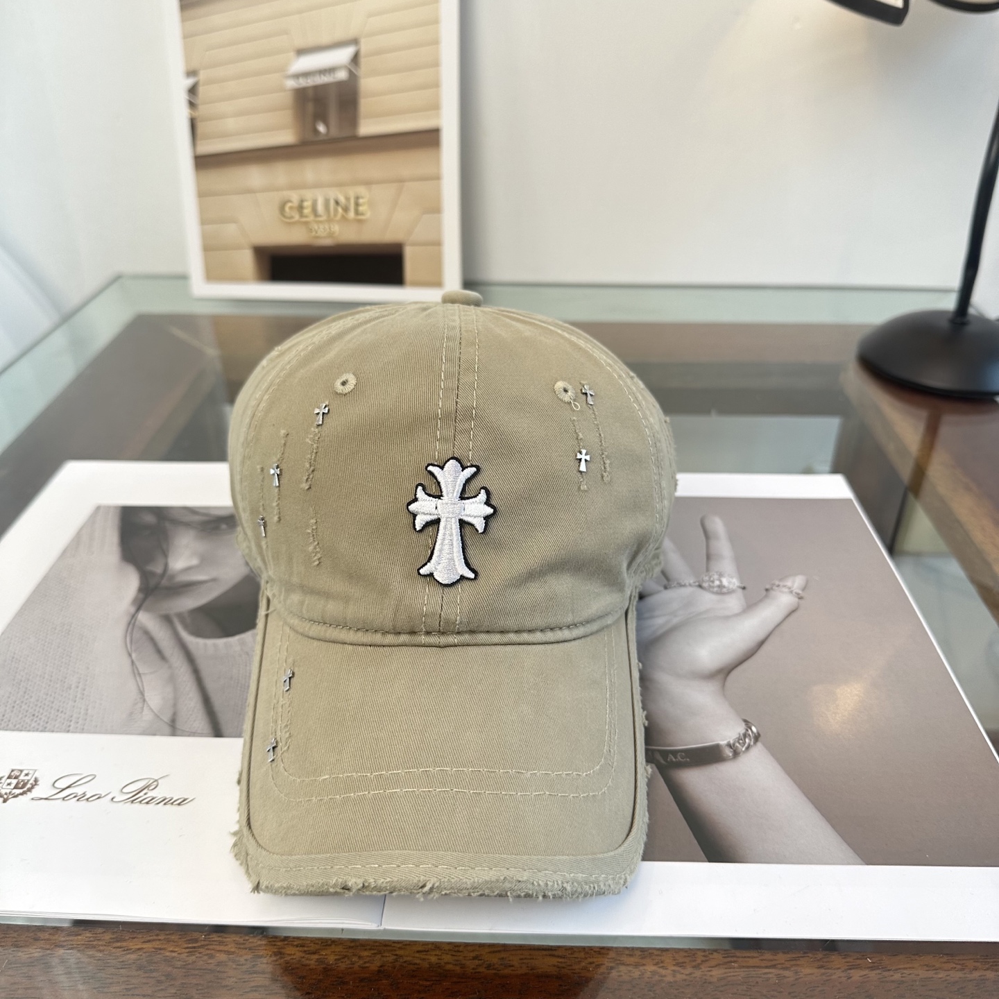 Cheap Chrome Hearts Caps in 212326, $30 USD- [IB212326] - Replica Chrome Hearts Caps