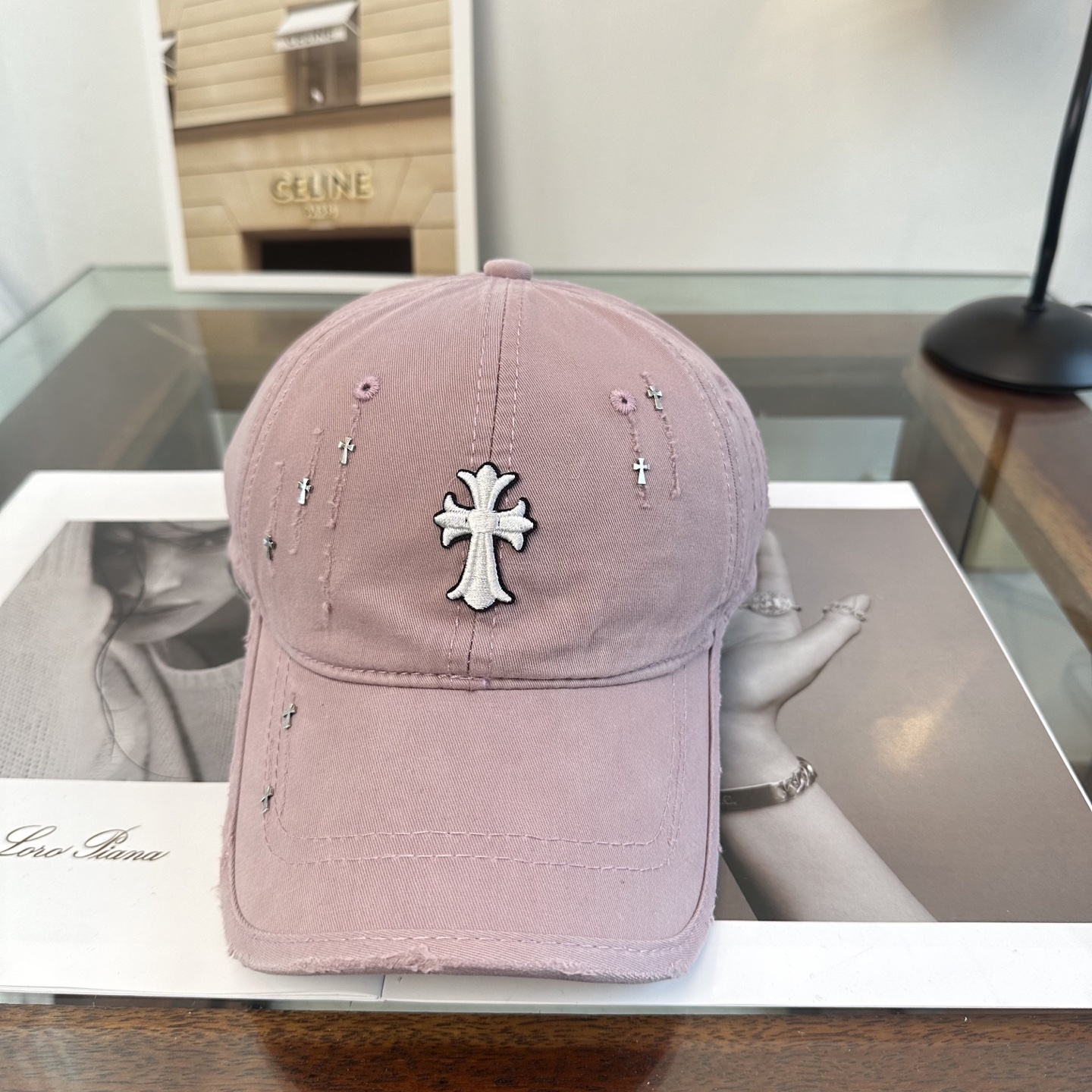 Cheap Chrome Hearts Caps in 212327, $30 USD- [IB212327] - Replica Chrome Hearts Caps